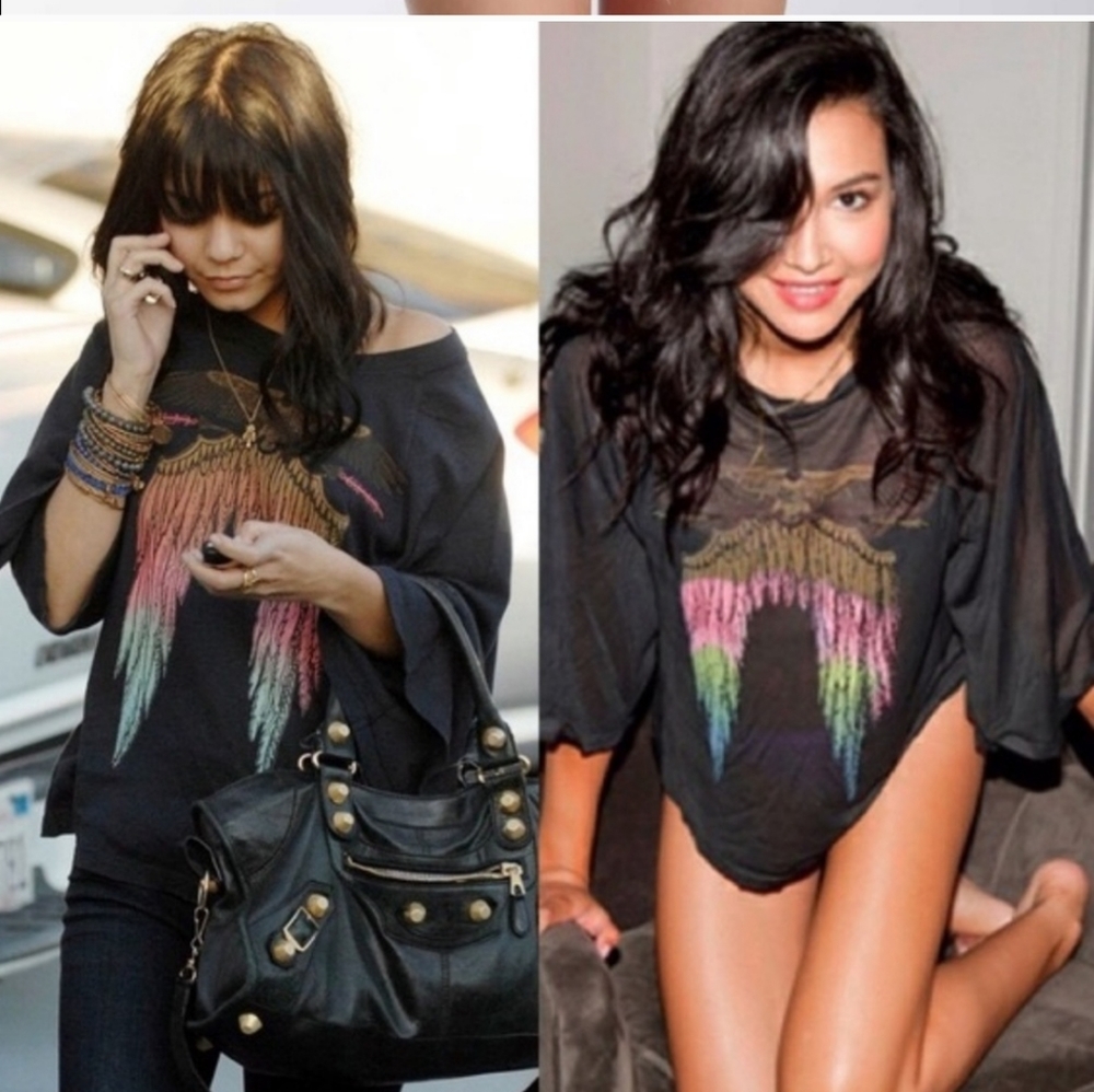 Wildfox raglan angel T-shirt